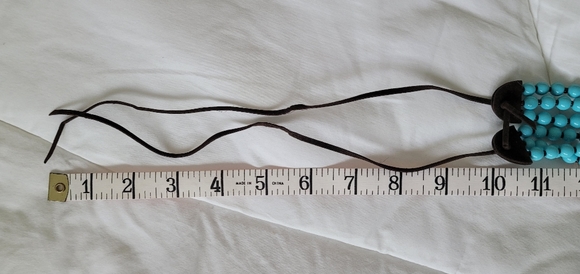 JCrew Turquoise and Chocolate Brown Leather Necklace - Picture 8 of 8